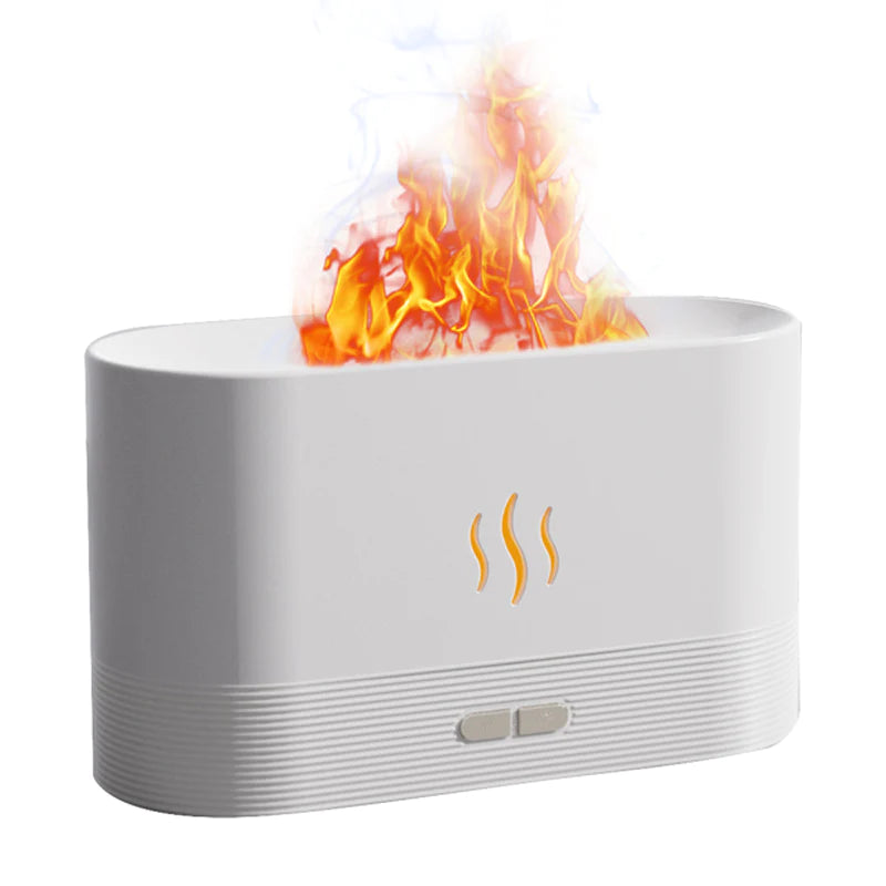 Flame Fire Ultrasonic Aromatherapy Humidifier and Diffuser for Home and Bedroom Fragrance Enhancement