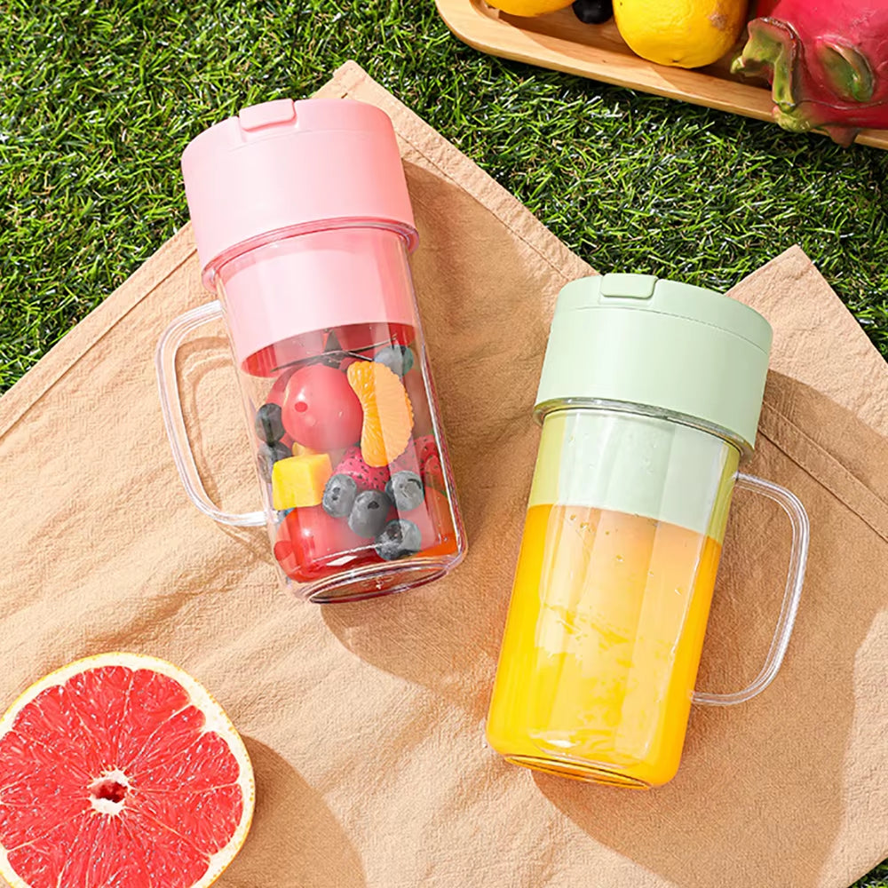 Portable Electric Juicer and Blender for Home and Outdoor Use