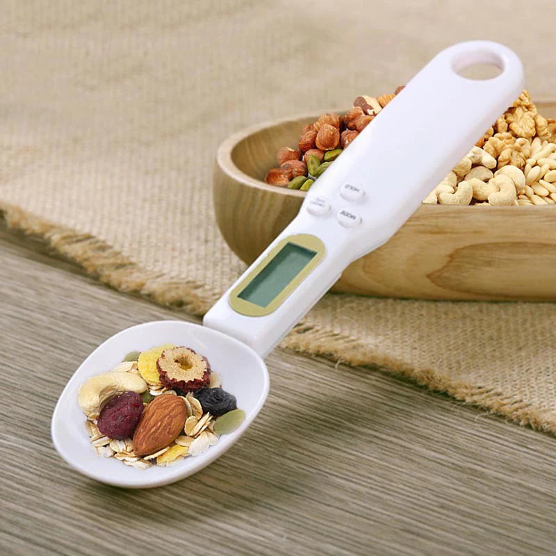 LCD Digital Kitchen Scale - Electronic Measuring Spoon for Cooking, Food Weight, Grams, Coffee, Tea, and Sugar