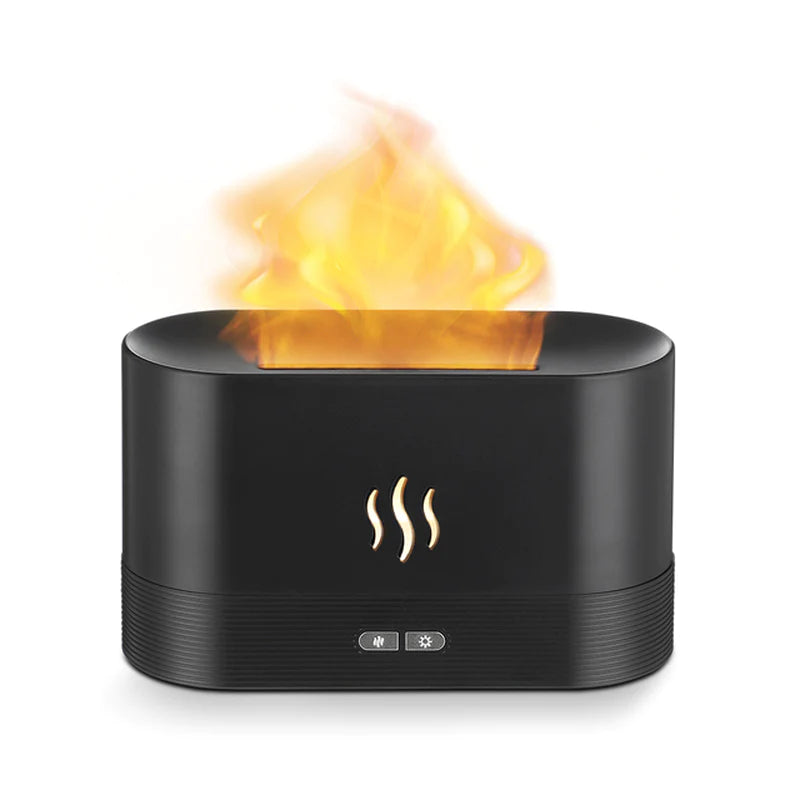 Flame Fire Ultrasonic Aromatherapy Humidifier and Diffuser for Home and Bedroom Fragrance Enhancement