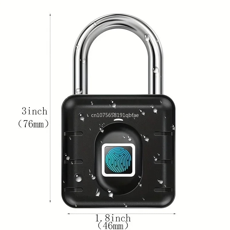 Waterproof Smart Fingerprint Padlock - Keyless Electronic Digital Lock for Dormitory Security