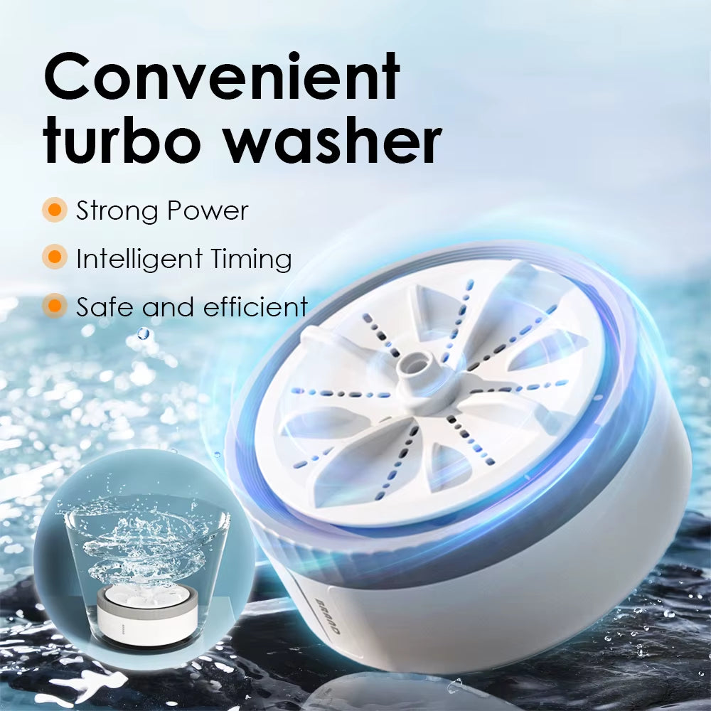 3-Speed Compact USB Portable Washing Machine for Underwear and Socks - Ideal for Travel