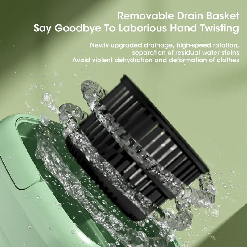 Portable Mini Washing Machine and Centrifuge for Efficient Dehydration of Clothes and Underwear