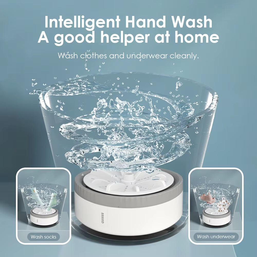 3-Speed Compact USB Portable Washing Machine for Underwear and Socks - Ideal for Travel