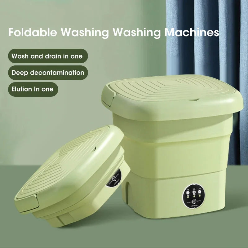 Portable Mini Washing Machine and Centrifuge for Efficient Dehydration of Clothes and Underwear