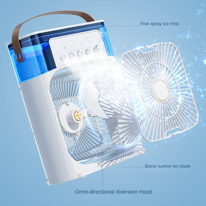 Mini Air Cooler Fan With Evaporative Cooling | Portable Household Air Conditioner 3 Speed