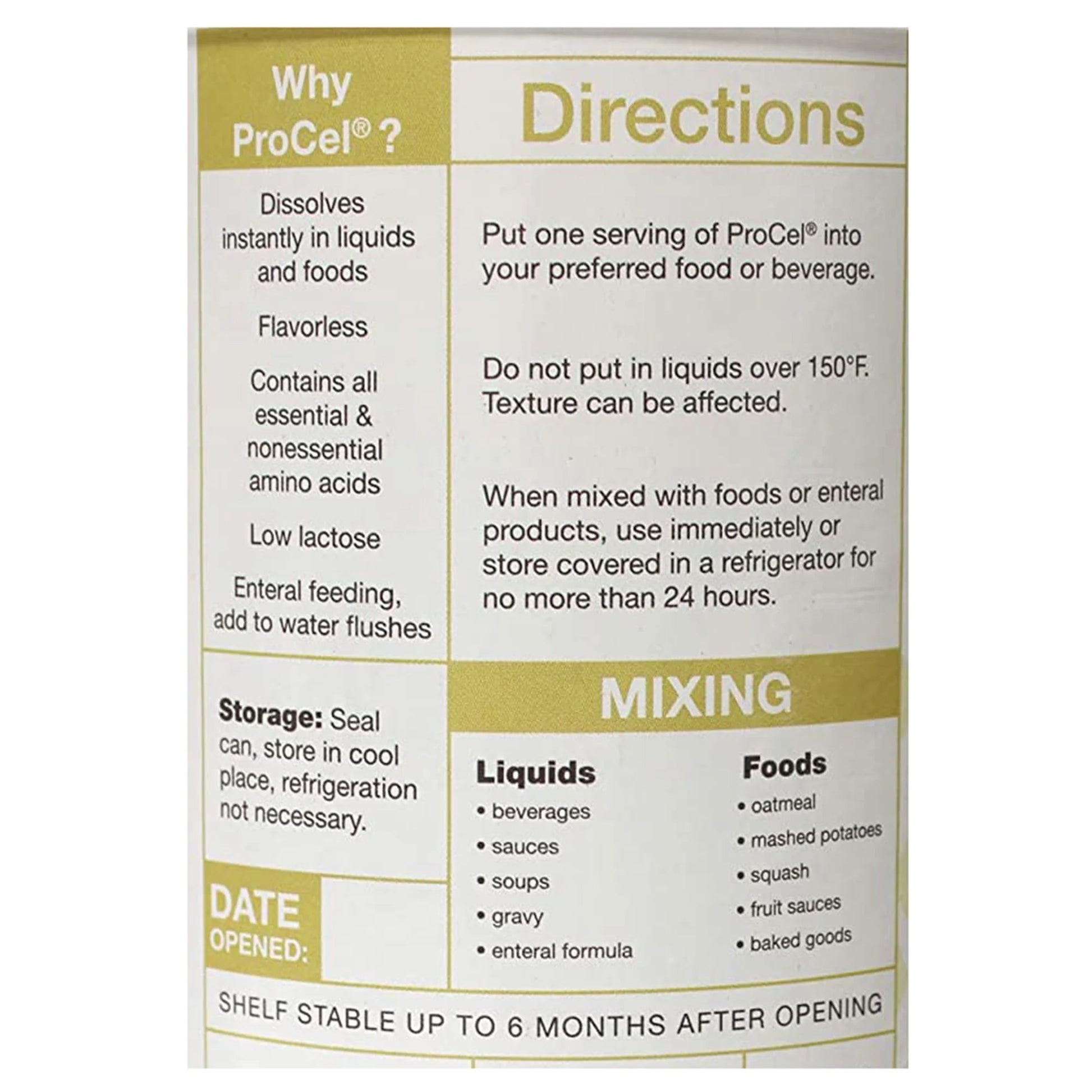 Oral Supplement Unflavored 10 Oz. Can