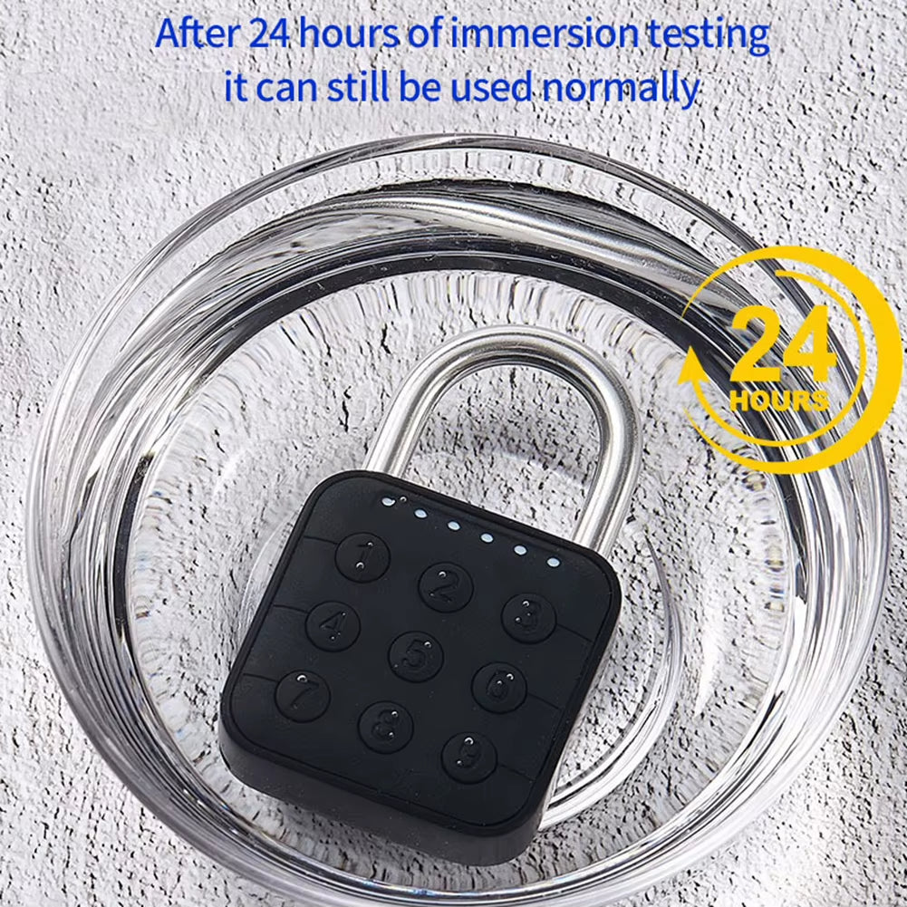 Smart Biometric Fingerprint Keyless Door Lock - Portable Anti-Theft USB Rechargeable Security Padlock for Luggage, Cases, and Drawers