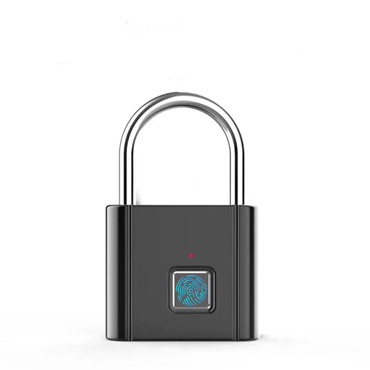 Biometric Fingerprint Padlock - Waterproof Keyless Door Lock with USB Rechargeable Security for Home Use