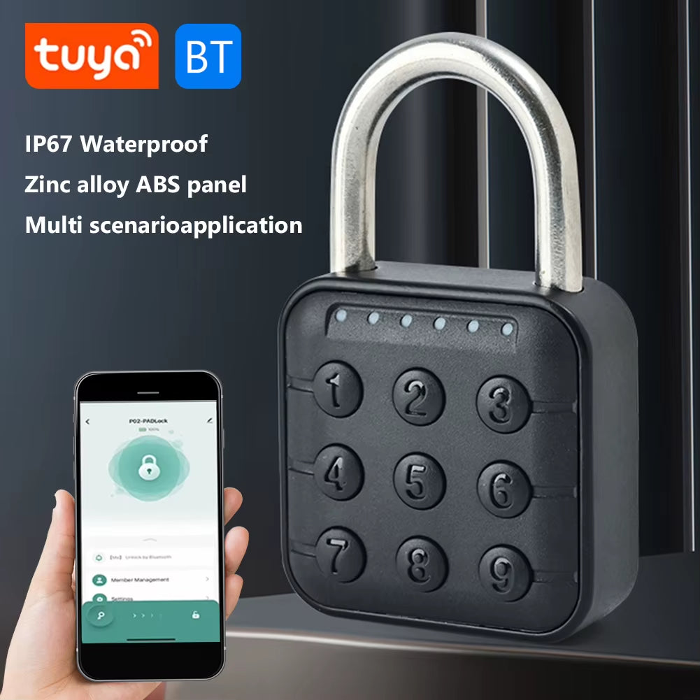 Smart Biometric Fingerprint Keyless Door Lock - Portable Anti-Theft USB Rechargeable Security Padlock for Luggage, Cases, and Drawers