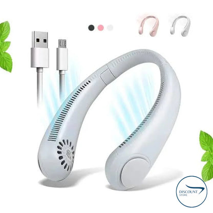 Portable Bladeless Hanging Neck Fan - (IMPORTED)