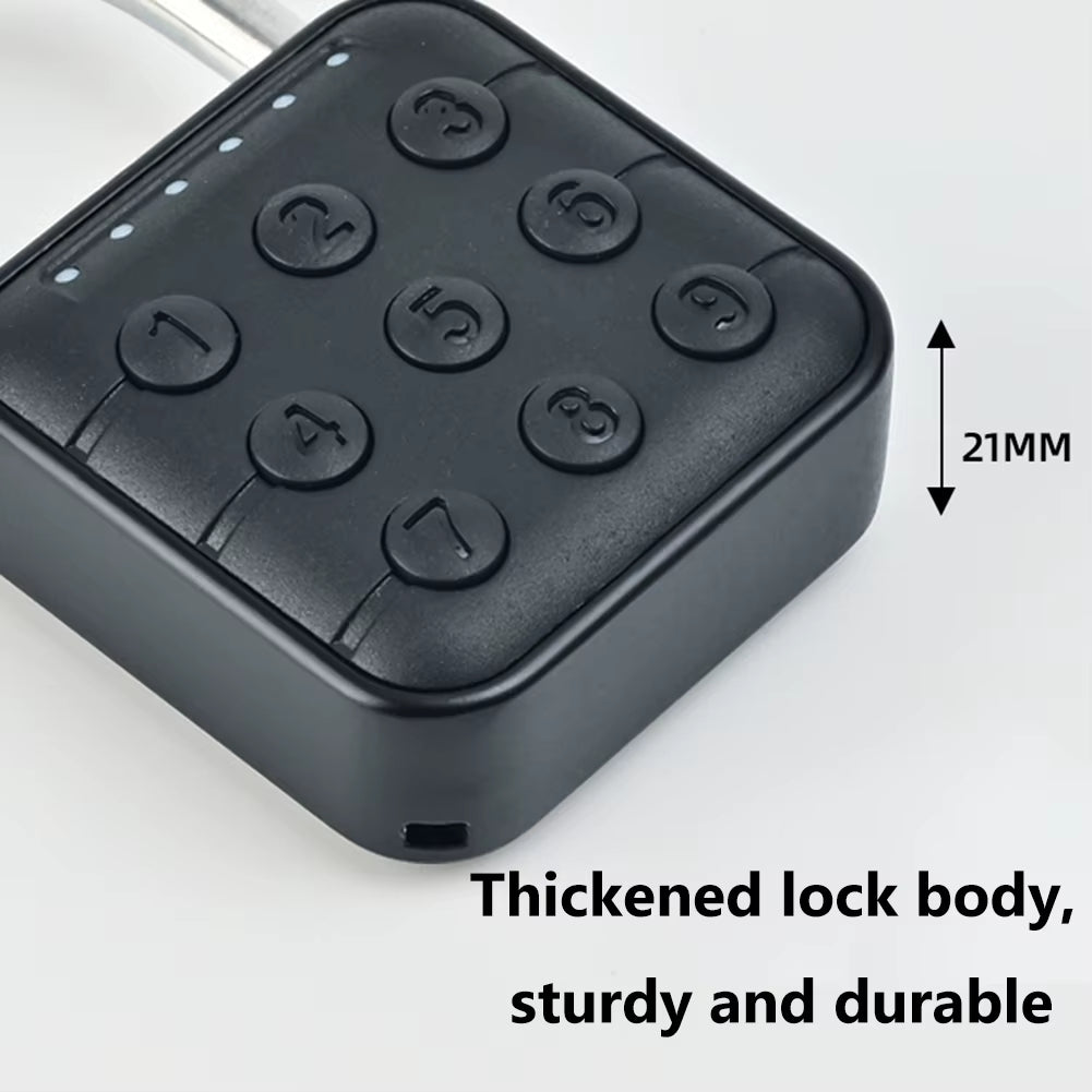 Smart Biometric Fingerprint Keyless Door Lock - Portable Anti-Theft USB Rechargeable Security Padlock for Luggage, Cases, and Drawers