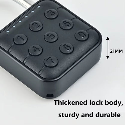 Smart Biometric Fingerprint Keyless Door Lock - Portable Anti-Theft USB Rechargeable Security Padlock for Luggage, Cases, and Drawers
