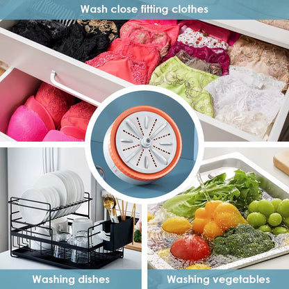 3-Speed Compact USB Portable Washing Machine for Underwear and Socks - Ideal for Travel